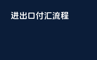 进出口付汇流程
