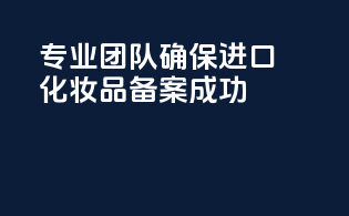 专业团队确保进口化妆品备案成功