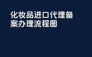 化妆品进口代理备案办理流程图