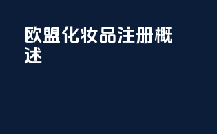 欧盟化妆品CPNP注册概述